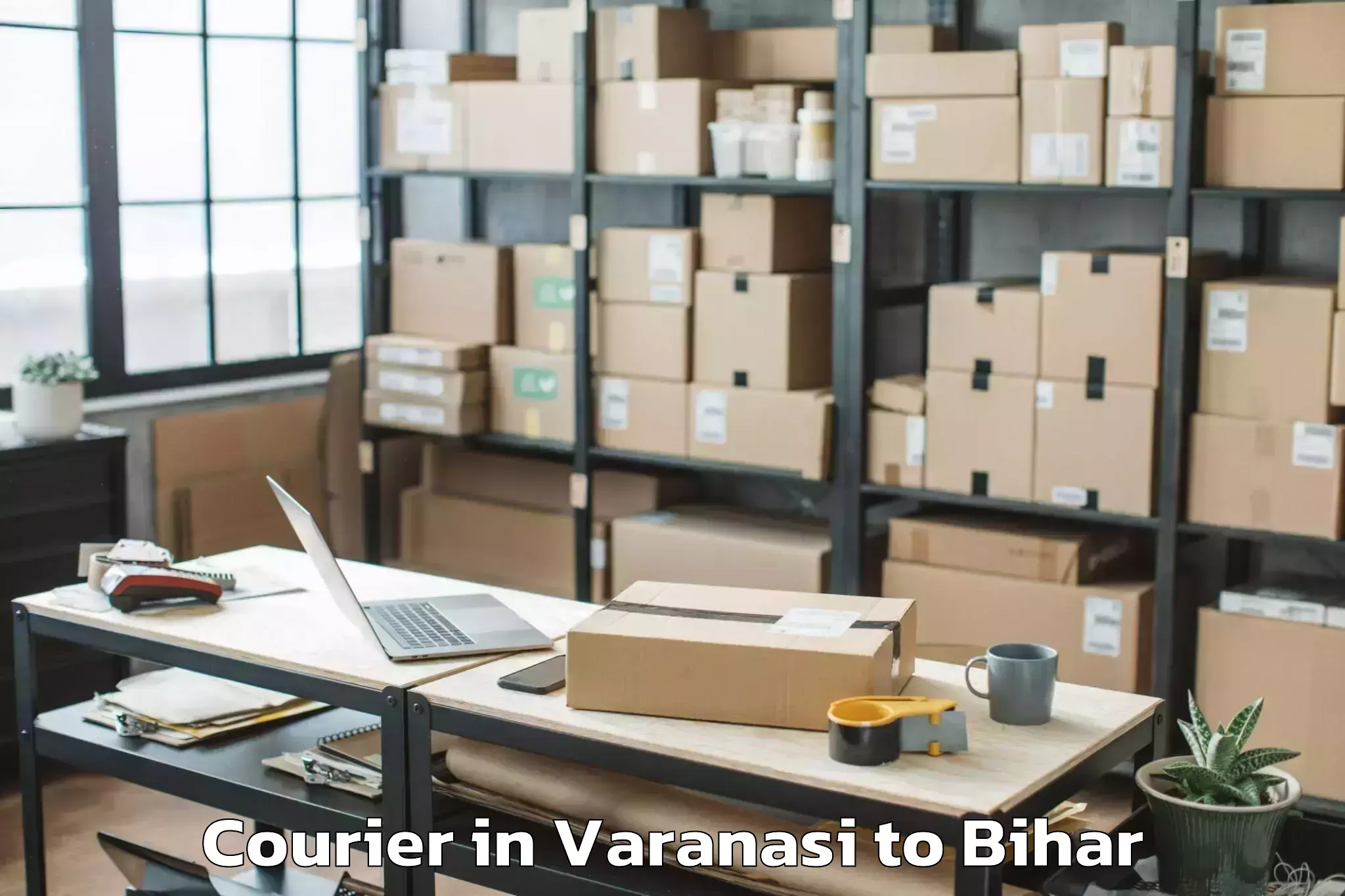 Easy Varanasi to Narkatiaganj Courier Booking